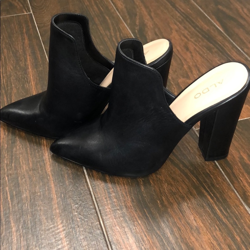 Aldo Pointed Block Mule Heel